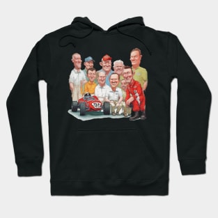 Cartoon race car team Hoodie